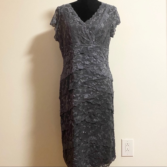 grey dress size 18